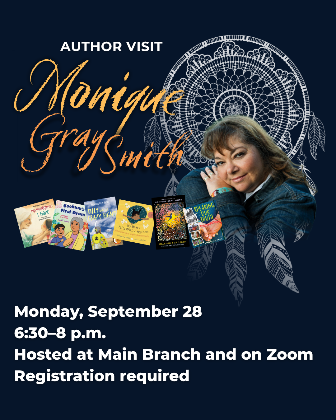 Author Monique Gray Smith with her books.