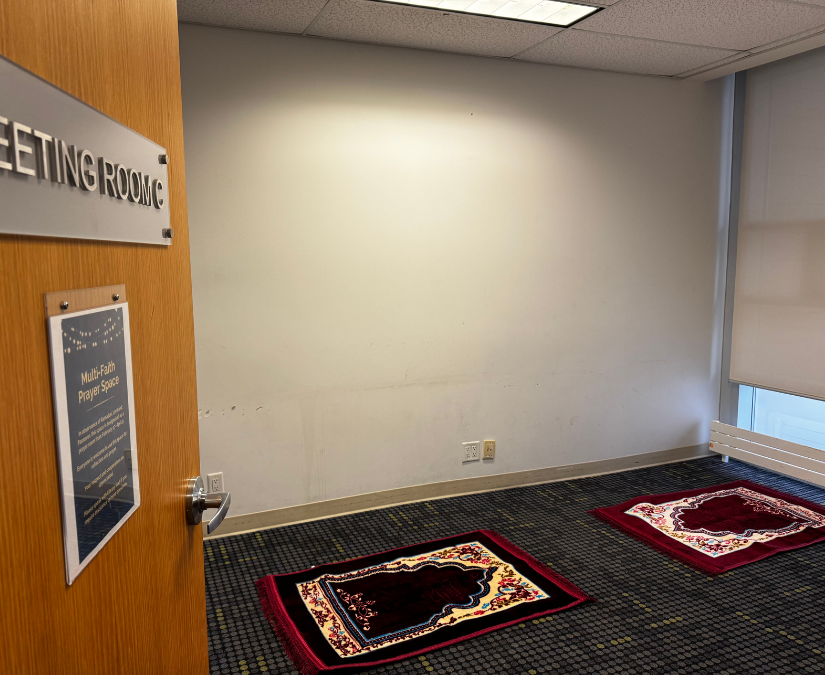 Prayer space at Main Branch.