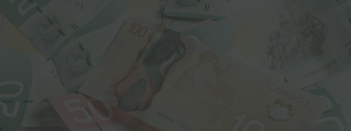 Paper money with a dark green semi-transparent overlay.
