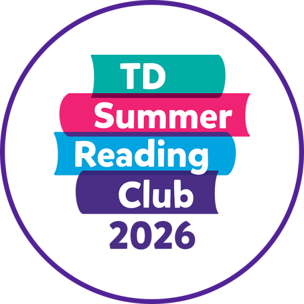 TD Summer Reading Club 2026 logo with a round purple border.